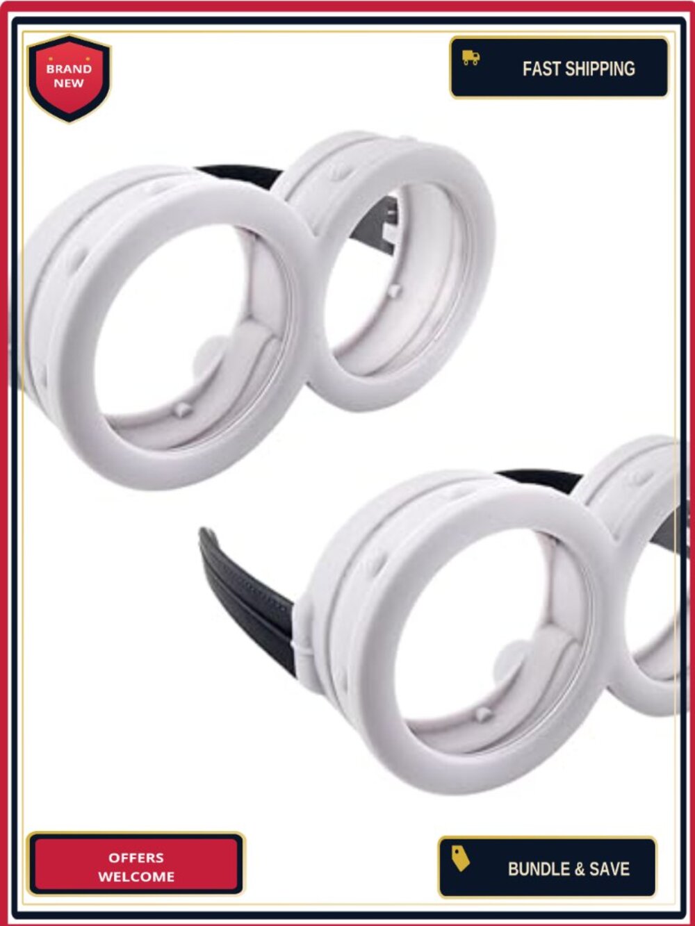 2 Pack Officially Licensed Minions Goggle Sunglasses Costume Cosplay UV400